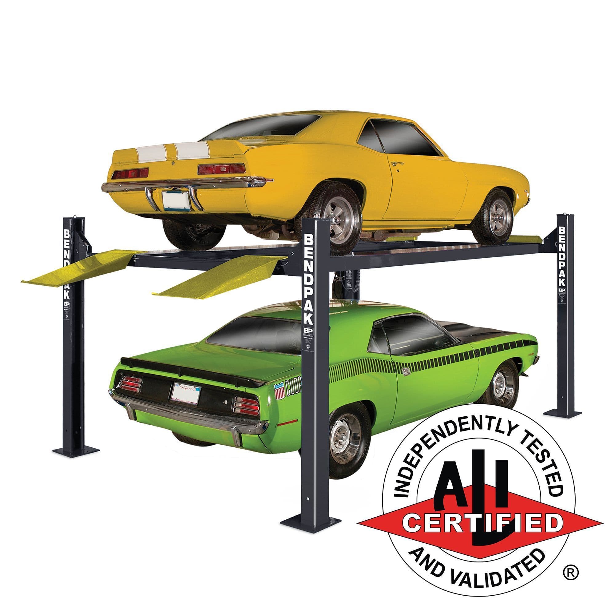 BendPak HD-9XL Four-Post Car Lift - 9,000-Lb Capacity - Extended Length