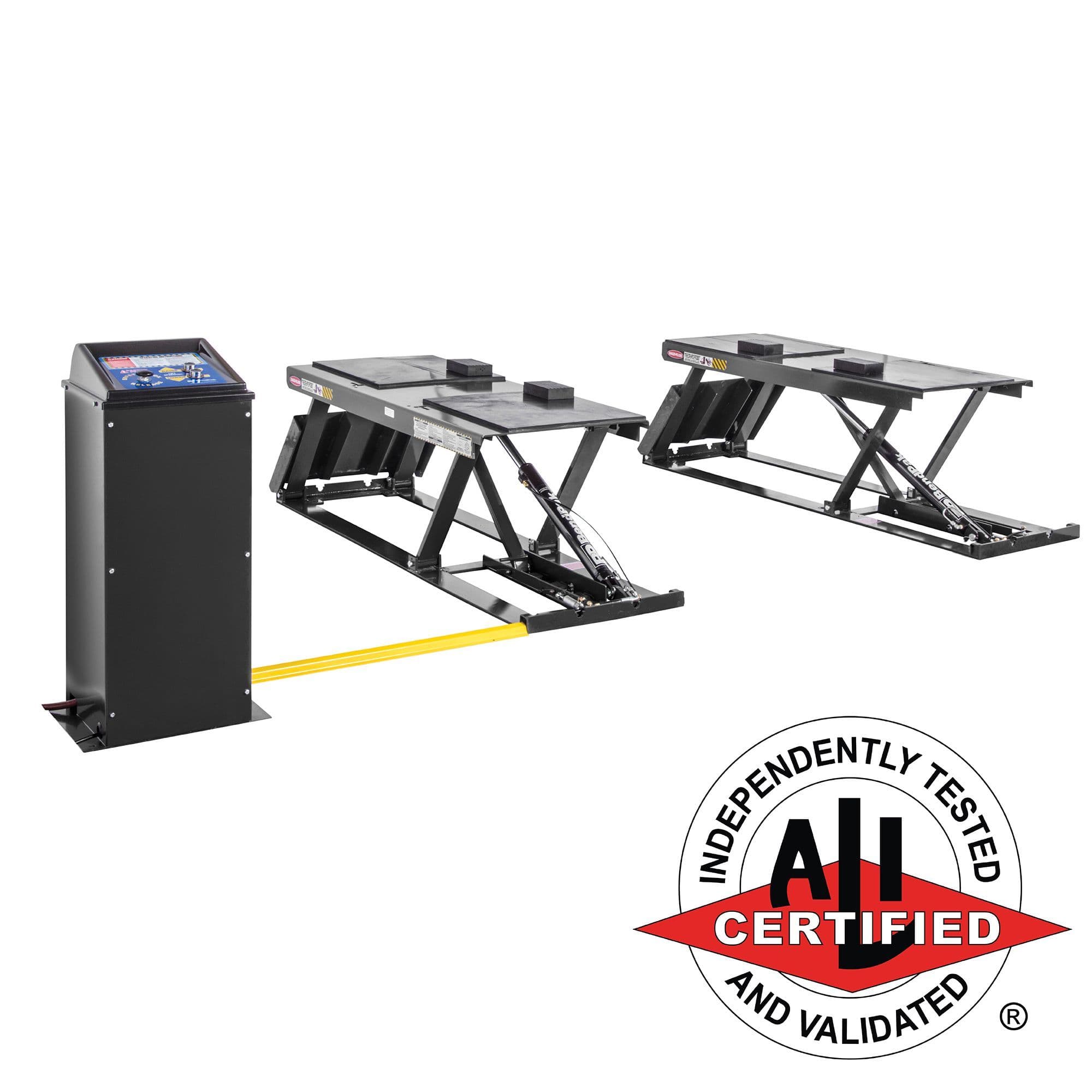 BendPak P-9000LTF Flush-Mount Open-Center Low-Rise Pit Lift - 9,000-Lb Capacity