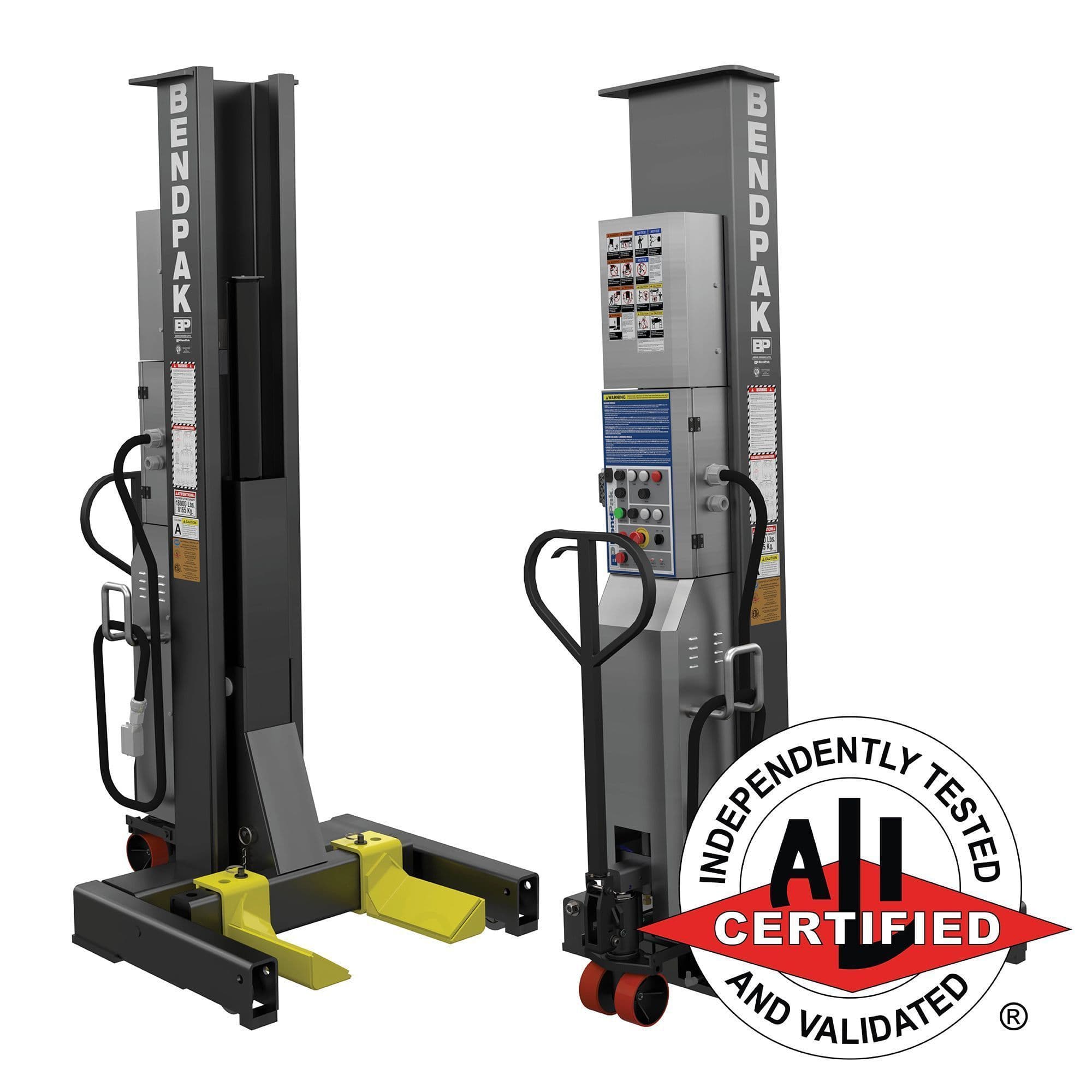 BendPak PCL-18B Mobile Column Lift System - Set of 2 - 36,000-Lb Capacity