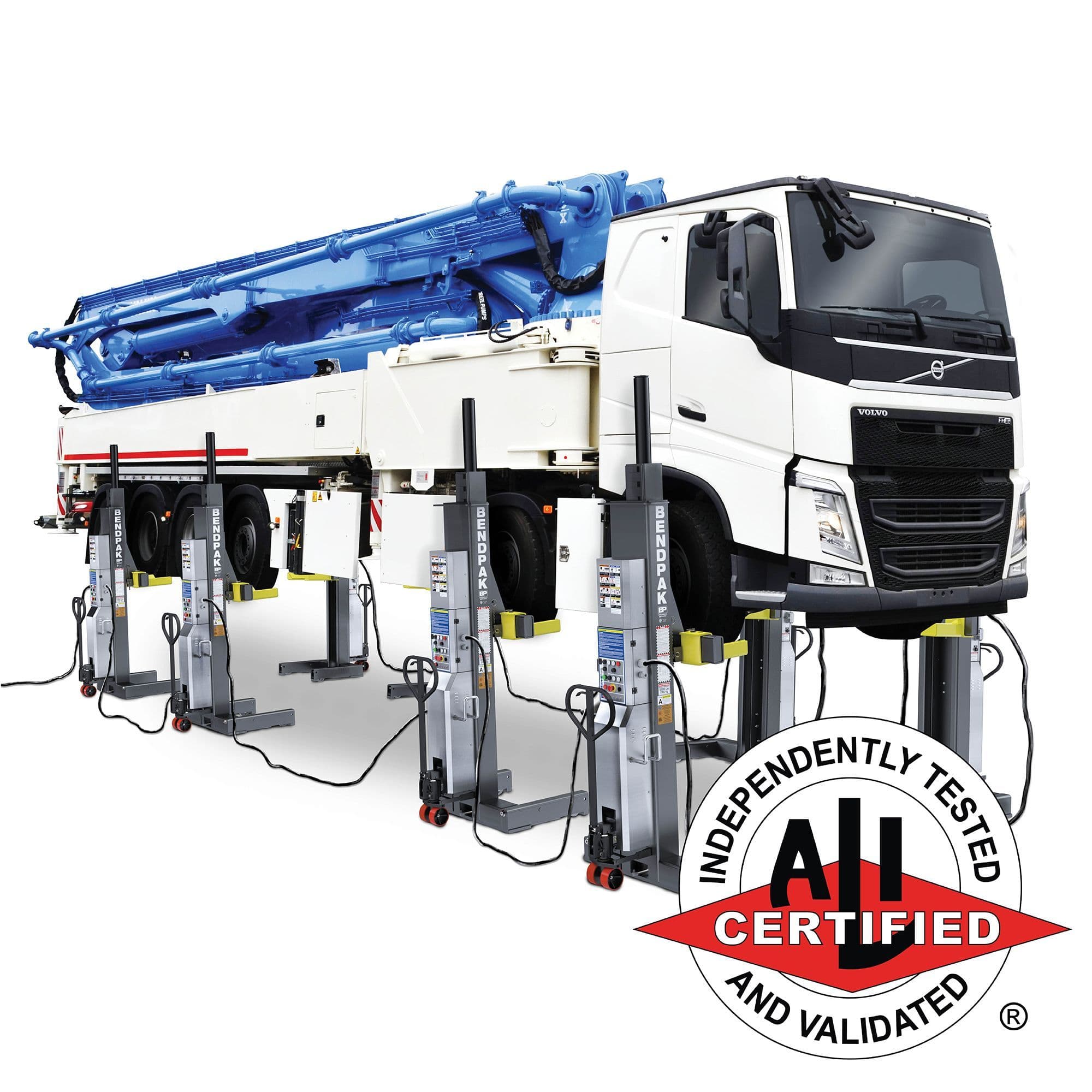 BendPak PCL-18B Mobile Column Lift System - Set of 8 - 144,000-Lb Capacity