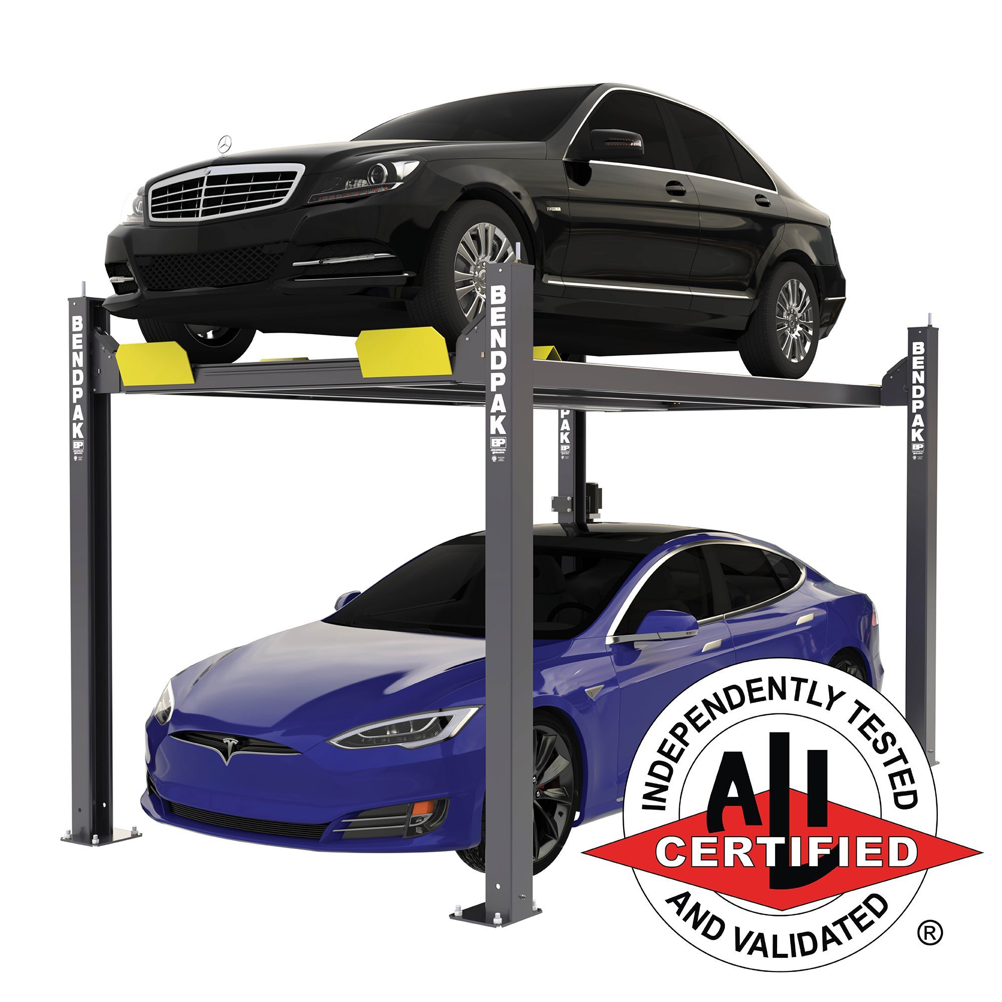 BendPak HD-7P Four-Post Car Lift - 7,000-Lb Capacity - Narrow / High Rise