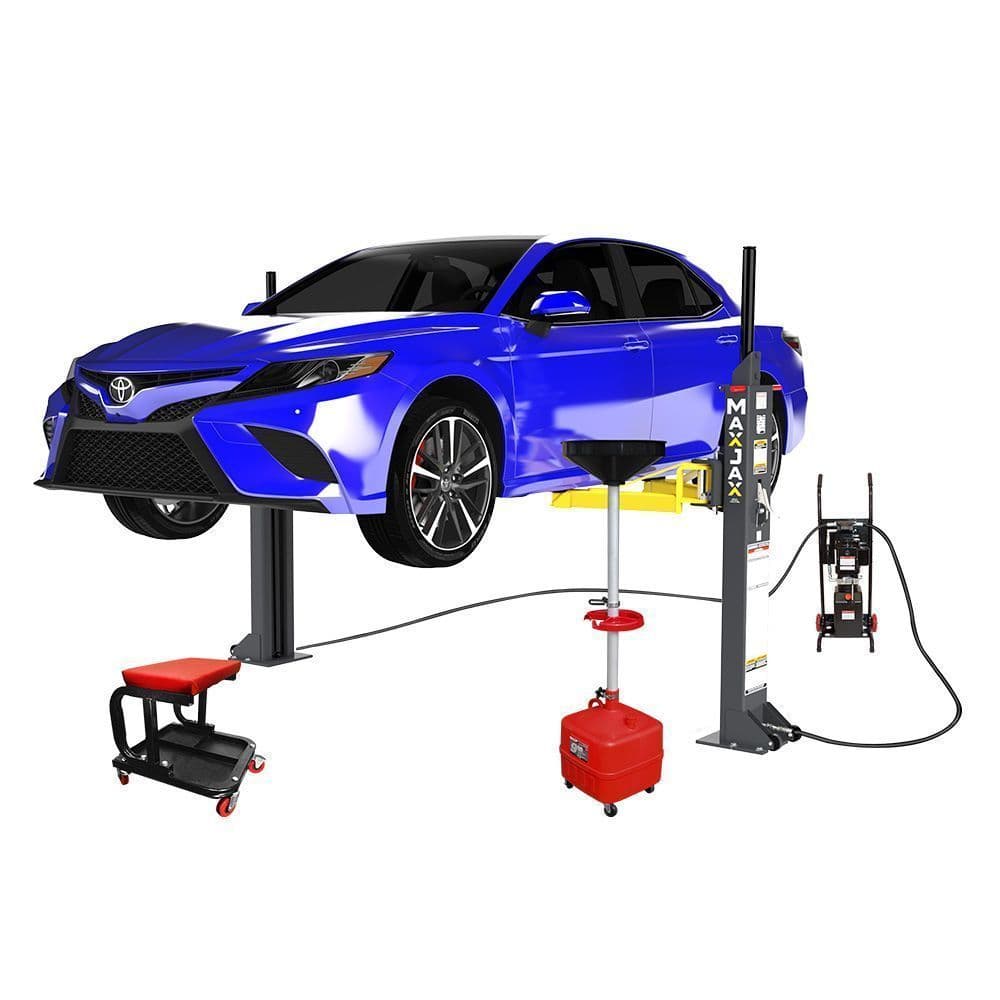 MaxJax M7K Portable Two-Post Car Lift - 7,000-Lb Capacity